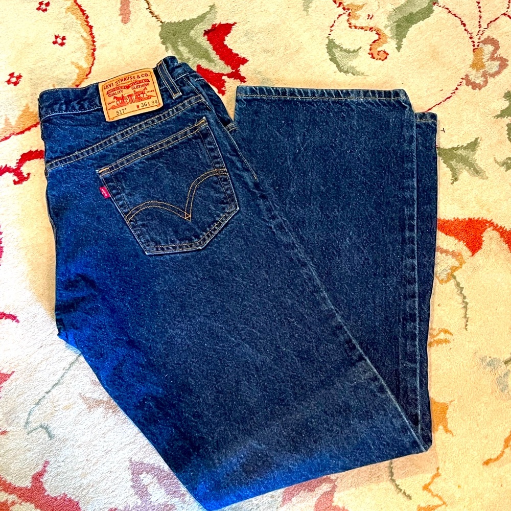 Levi's Men’s Relaxed Fit Dark Blue Jeans